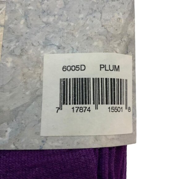 Leggale Cotton Blend Tights Lot of 2 Pair Size B Plum Purple Opaque Legwear - Picture 3 of 3